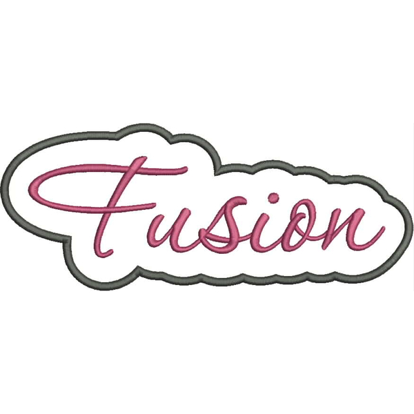 Fusion Applique Script Satin Snap Shot