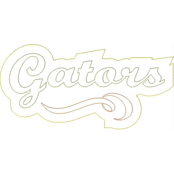 Gators Distressed Applique Snap Shot