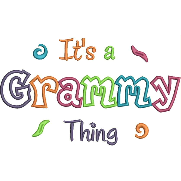 It's a Grammy Thing Applique Snap Shot (6x10 and 11x7)