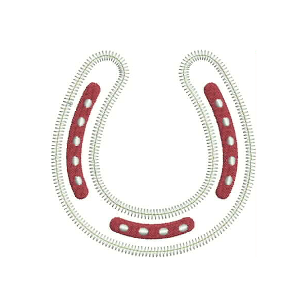 Horseshoe Applique Zig Zag Snap Shot