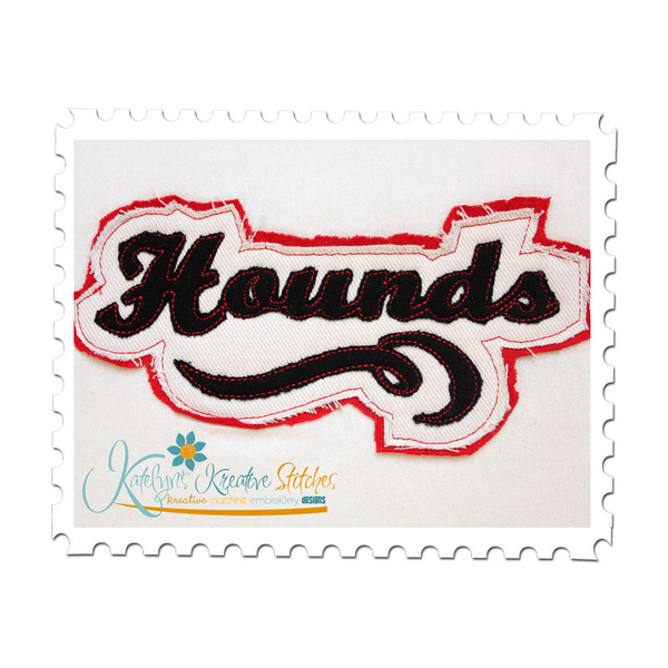 Hounds Distressed Applique