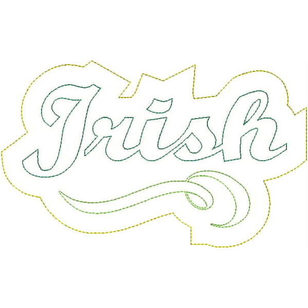 Irish Distressed Applique Snap Shot