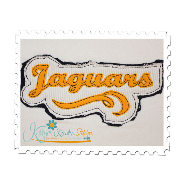 Jaguars Distressed Applique
