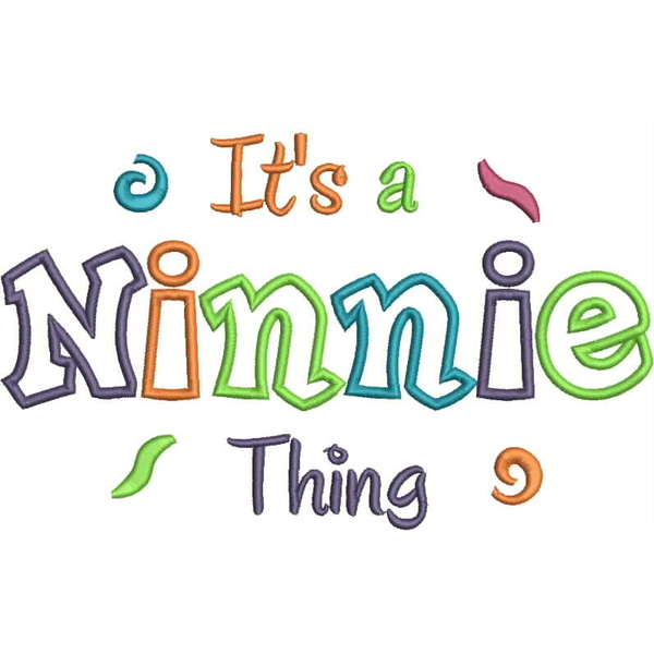 It's a Ninnie Thing Applique Snap Shot (6x10 and 11x7)