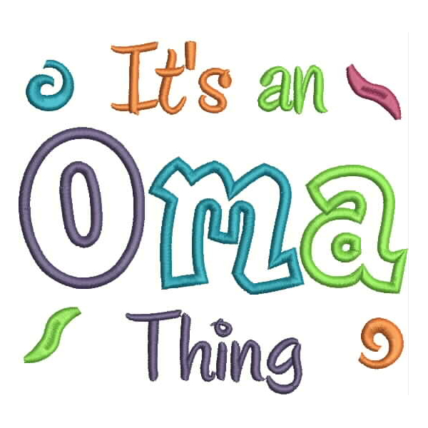 It's an Oma Thing Applique Snap Shot
