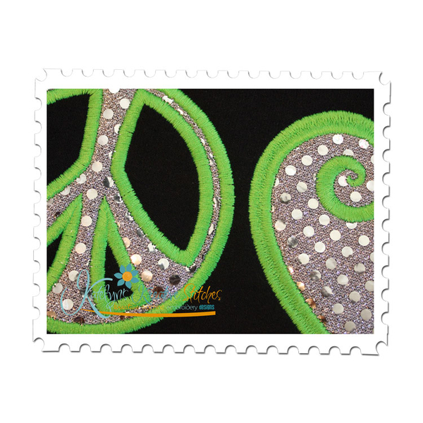 Peace Love Soccer Close Up