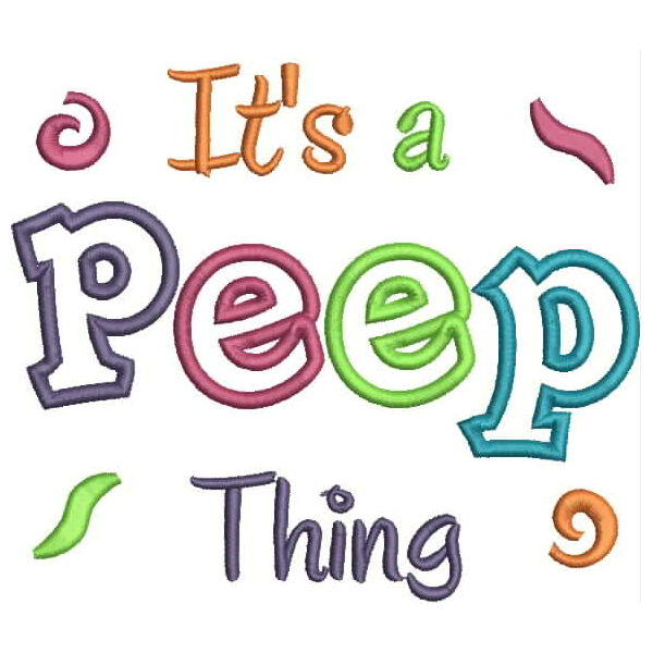 It's a Peep Thing Applique Snap Shot