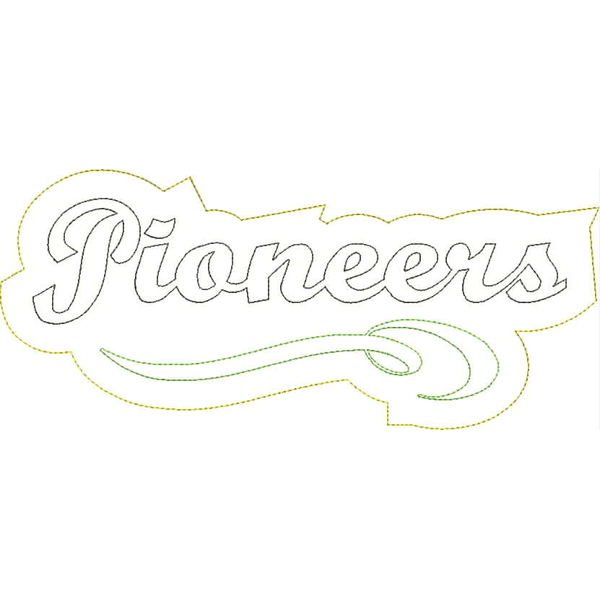 Pioneers Distressed Applique Snap Shot