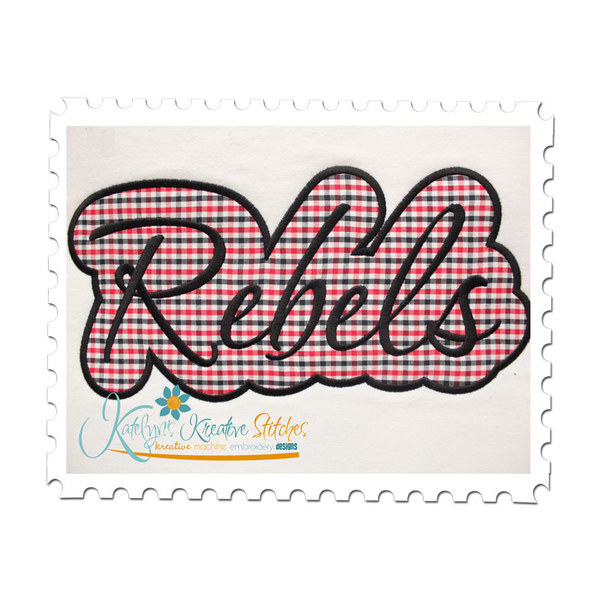 Rebels Applique Script