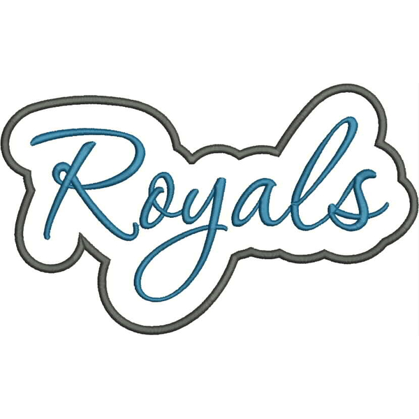 Royals Applique Script Snap Shot