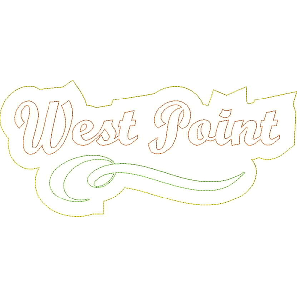 West Point Distressed Applique Snap Shot