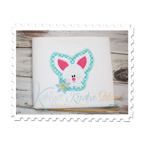 Baby Bunny Framed Applique