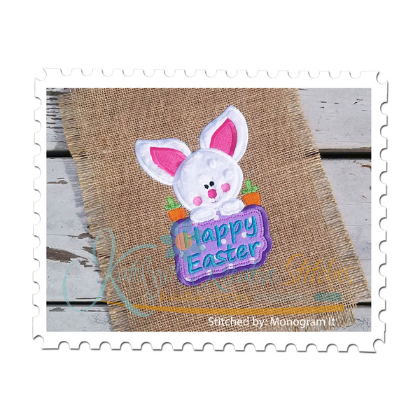 Baby Bunny with Sign