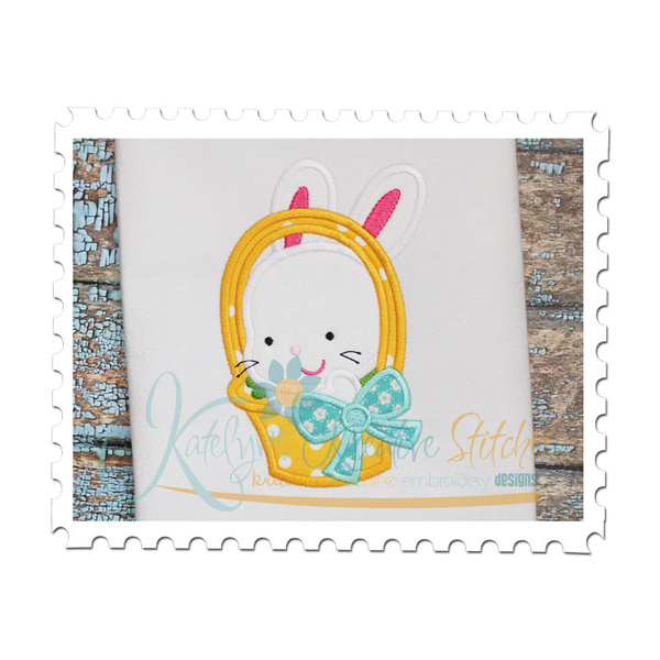 Basket Bunny Applique