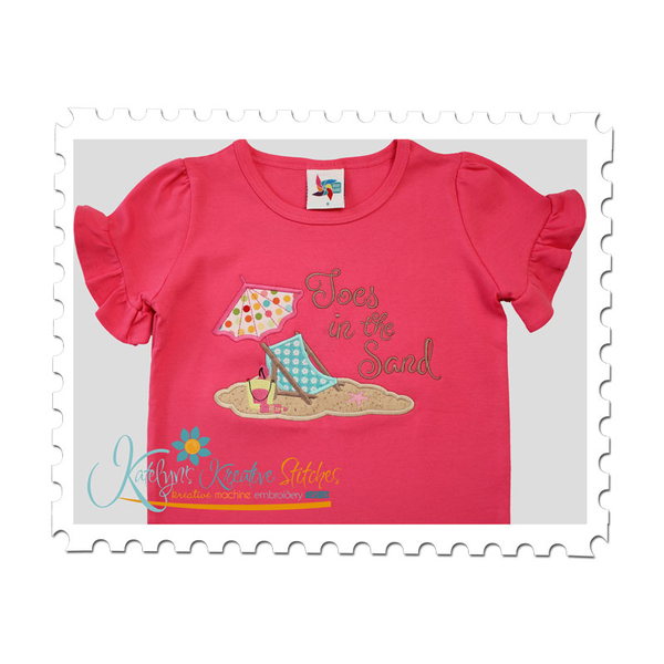 Beach Scene Applique