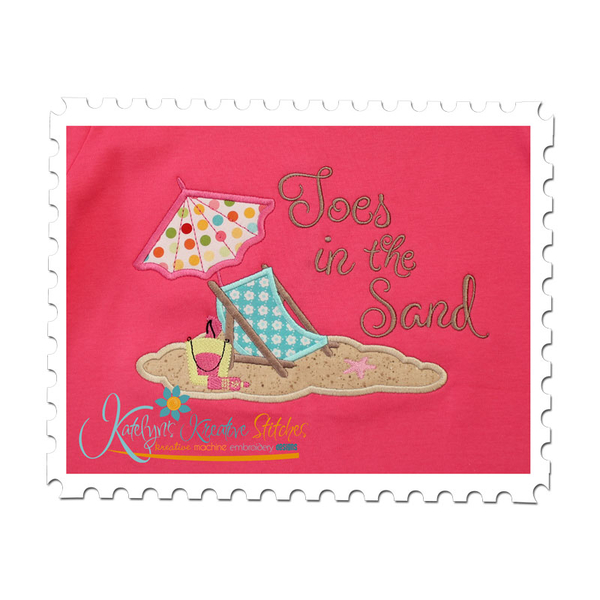 Beach Scene Applique