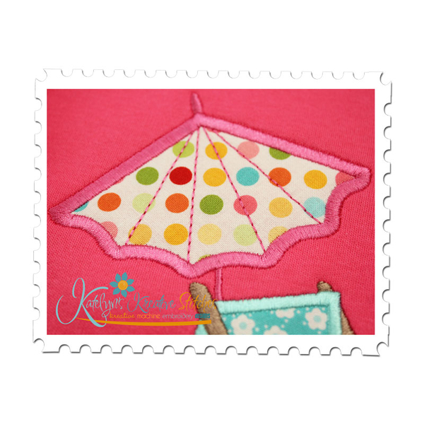 Umbrella Applique Close