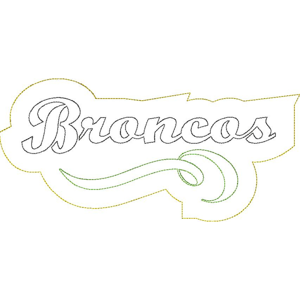 Broncos Distressed Applique Snap Shot