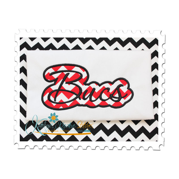 Bucs Applique Script