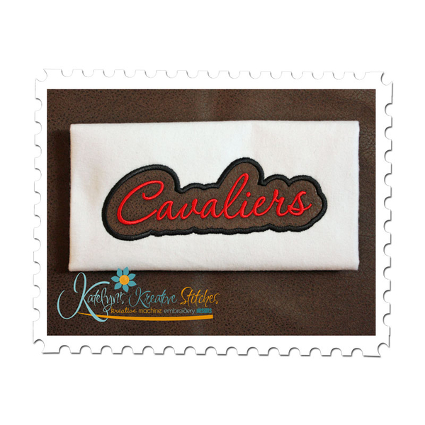 Cavaliers Applique Script