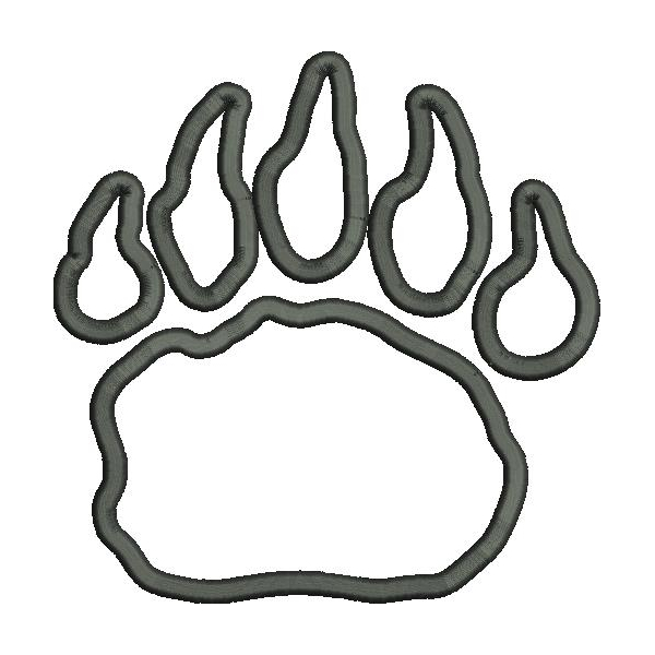 Claw Applique Satin Snap Shot