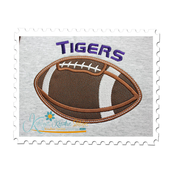 Football Applique Close Up (Text is not included)