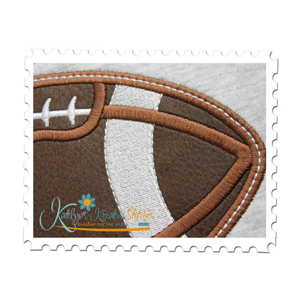 Football Applique Close Up