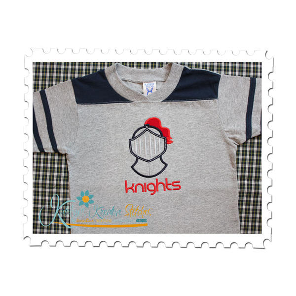 Knight Applique (Additional text is not included)