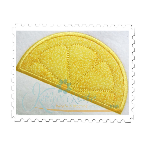 Lemon Applique Wedge