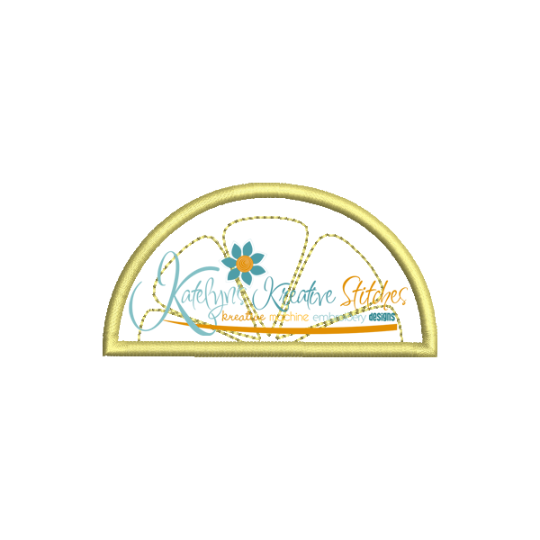 Lemon Applique Wedge Snap Shot