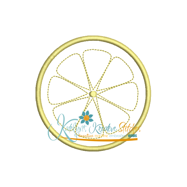 Lemon Applique Slice Snap Shot