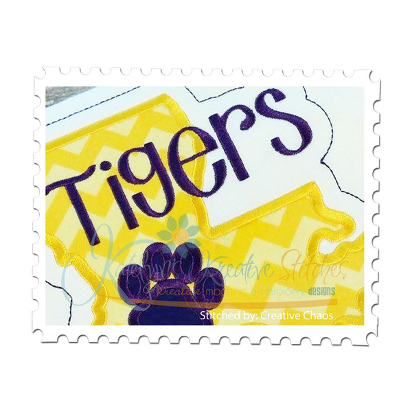 Louisiana State Applique Close Up