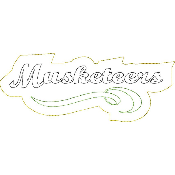 Musketeers Distressed Applique Snap Shot