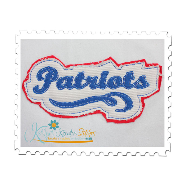 Patriots Distressed Applique