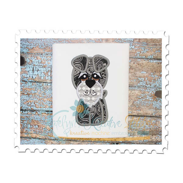 Schnauzer Applique