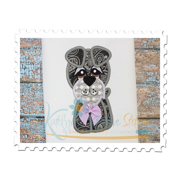 Schnauzer Applique