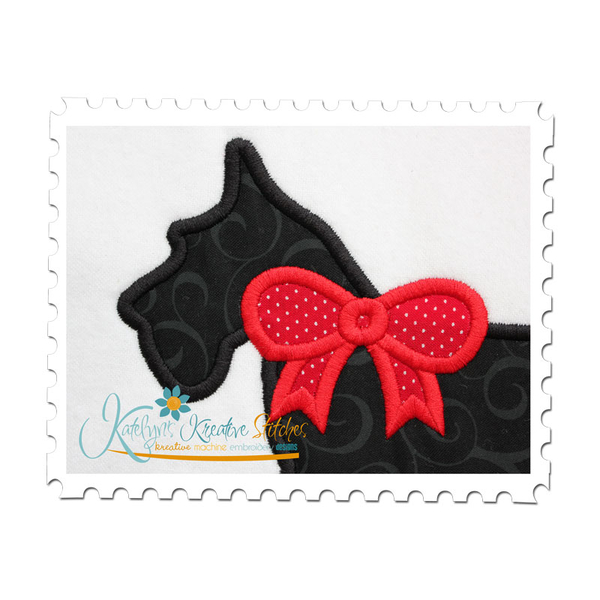 Scottie Applique Close Up