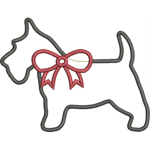 Scottie Applique Snap Shot