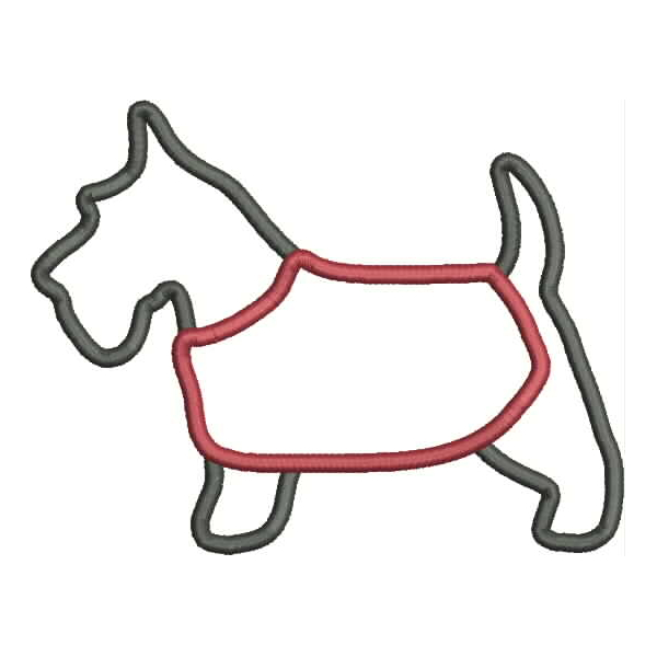 Scottie Applique Snap Shot