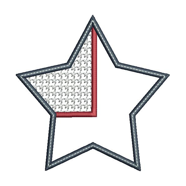 Star Flag Applique Snap Shot