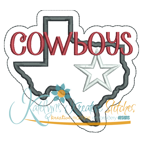 Texas State Applique Snap Shot