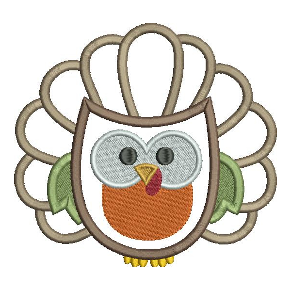 Thanksgiving Hoot Applique Snap Shot