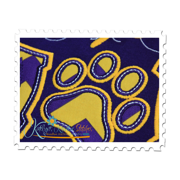 Tiger Mom Applique Close Up