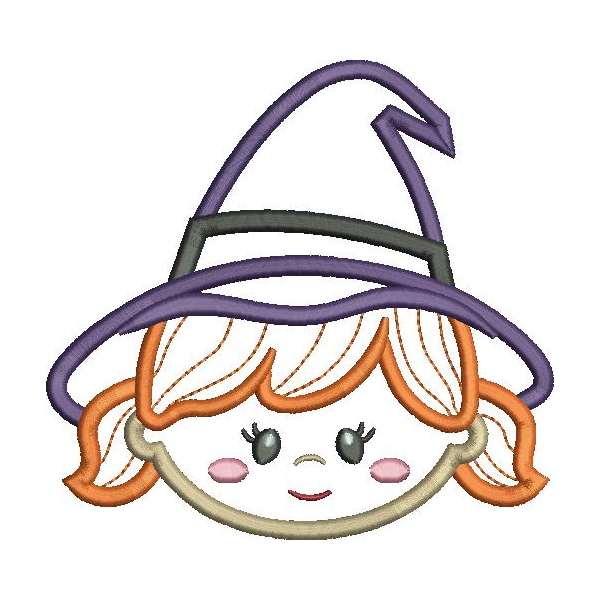 Witch Applique Snap Shot