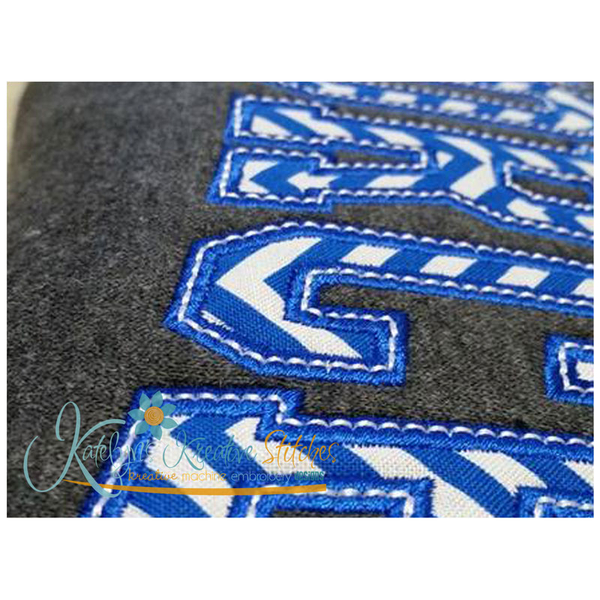 Air Force Arched Applique Close Up