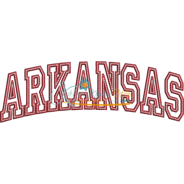 Arkansas Arched Applique Snap Shot