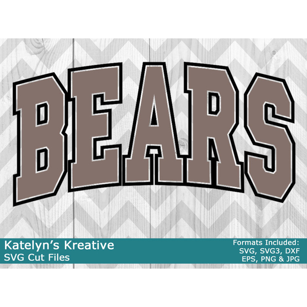 Bears Arched SVG
