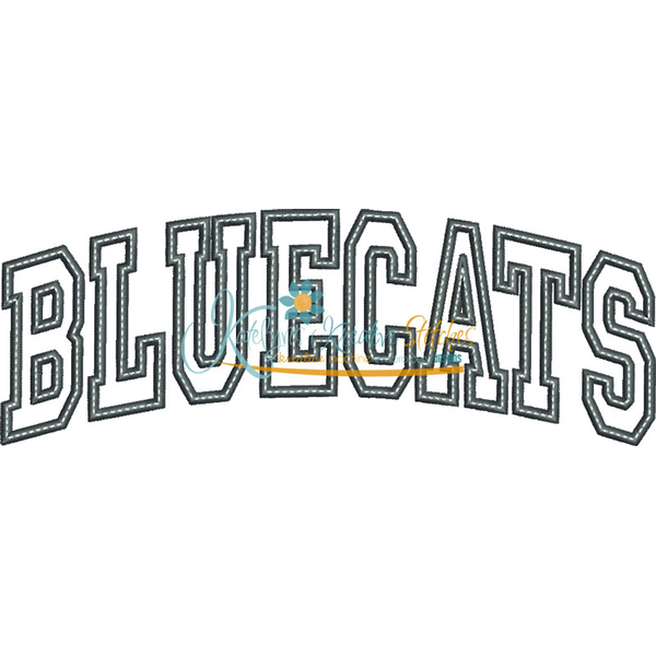 Bluecats Arched Applique Snap Shot