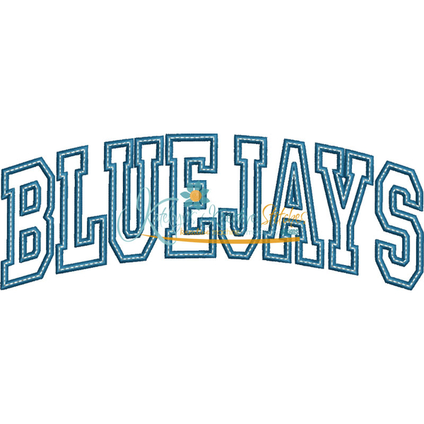 Bluejays Arched Applique Snap Shot