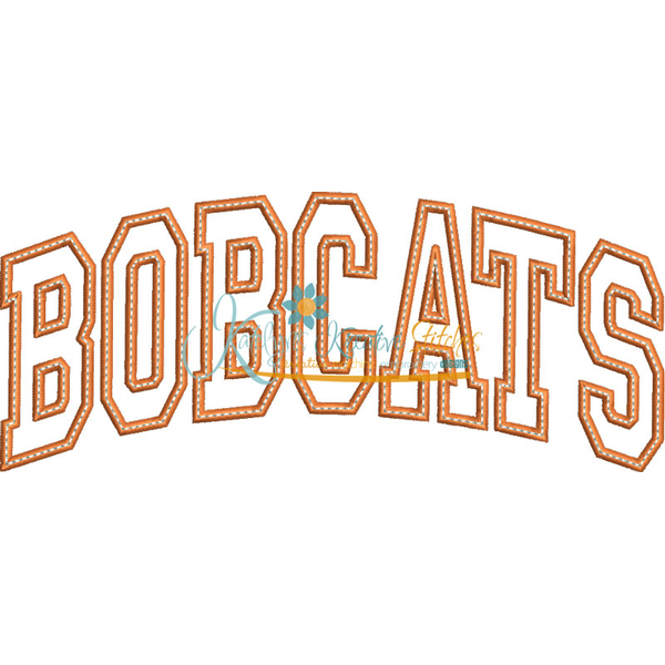 Bobcats Arched Applique Snap Shot